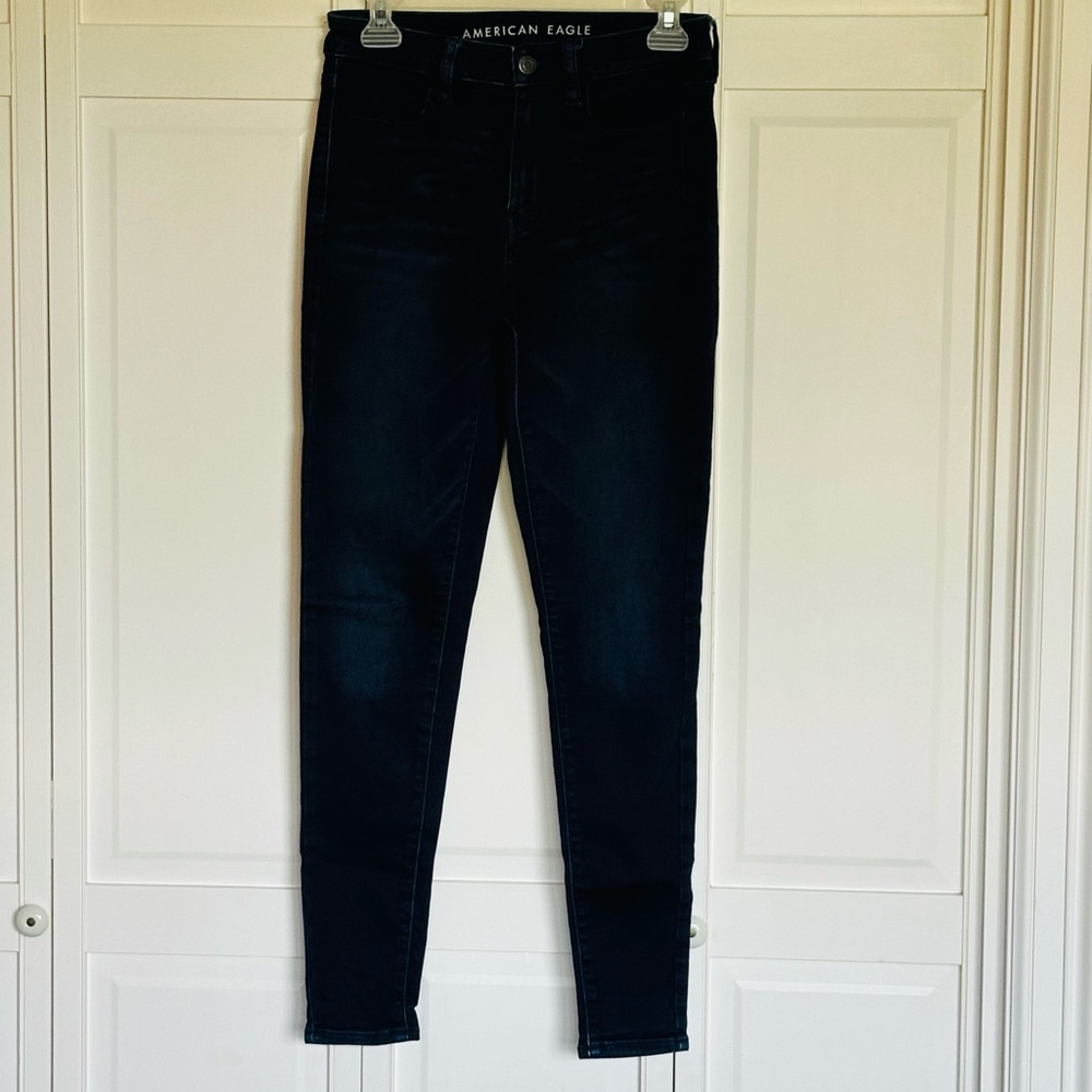 American Eagle Outfitters Women's Midnight Blue Skinny Jeans